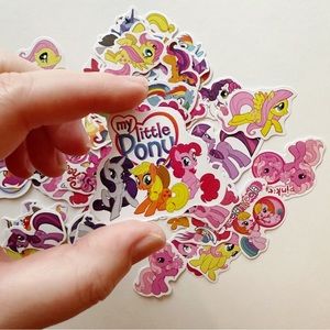 Set of 5 My Little Pony themed stickers